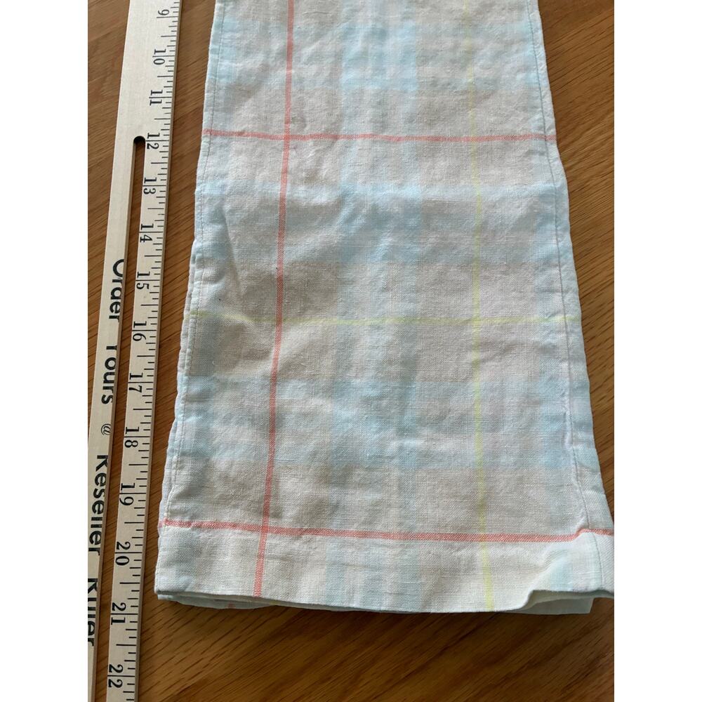 Burberry Girls Linen Pants Size 8 Pretty Academia Plaid - Picture 12 of 13